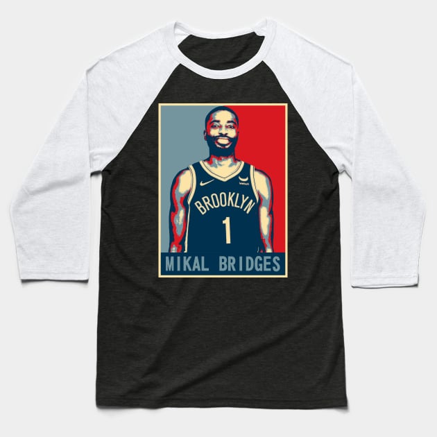 Mikal Bridges Baseball T-Shirt by today.i.am.sad